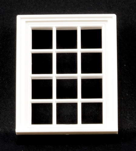 Victorian Window, 12 Pane, 1/24th Scale
